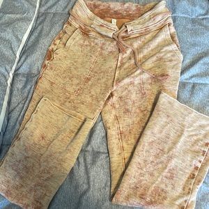 Free people extra small orange flare lounge pants